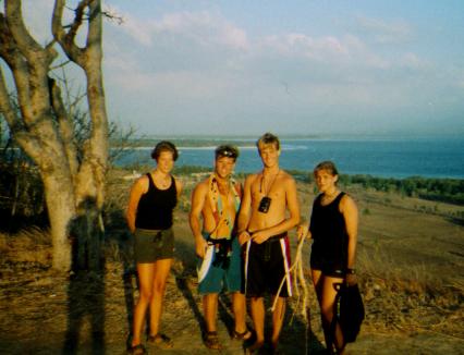 Top of trawangan with air and meno behind